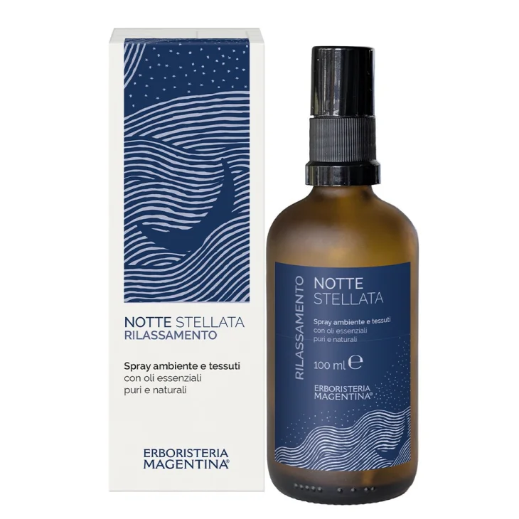 Erboristeria Magentina Notte Stellata Spray per il Rilassamento Adatto ad Ambienti e Tessuti 100 ml