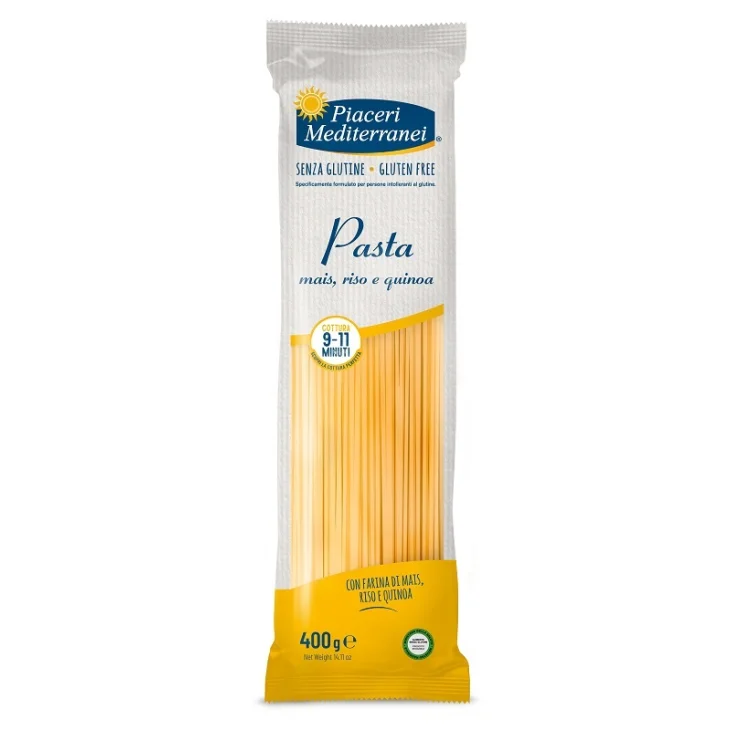 Piaceri Mediterranei Pasta Mais Riso e Quinoa Spaghetti Senza Glutine 400 g