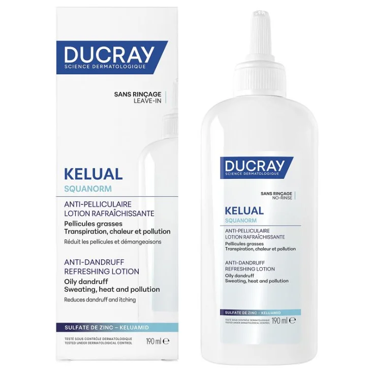 Ducray Kelual Squanorm Lozione Rinfrescante per Forfora Grassa e Prurito 190 ml Ducray Kelual Squanorm Lozione Rinfrescante per Forfora Grassa e Prurito 190 ml