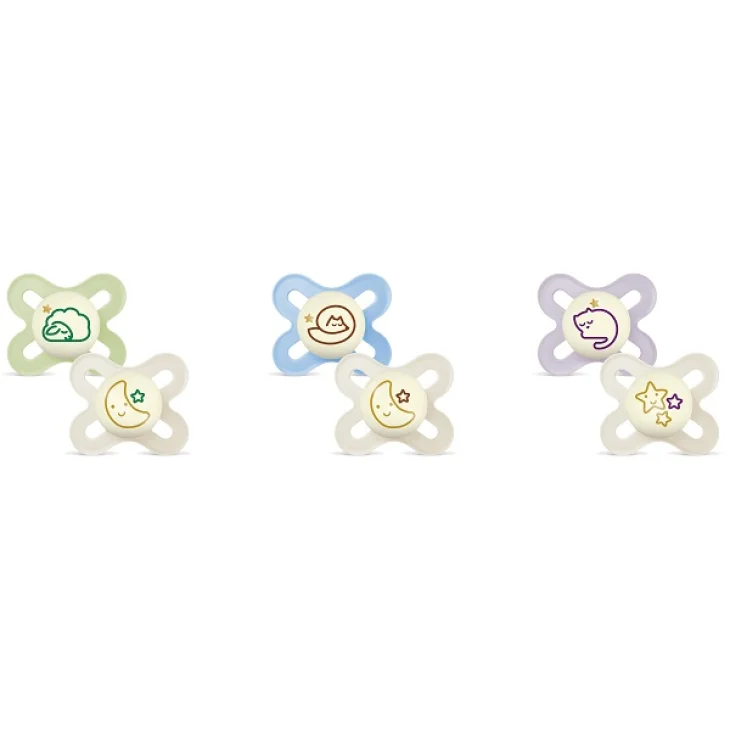 Mam Original Start Night 0-2m Succhietto in Silicone 2 pezzi Mam Original Start Night 0-2m Succhietto in Silicone 2 pezzi