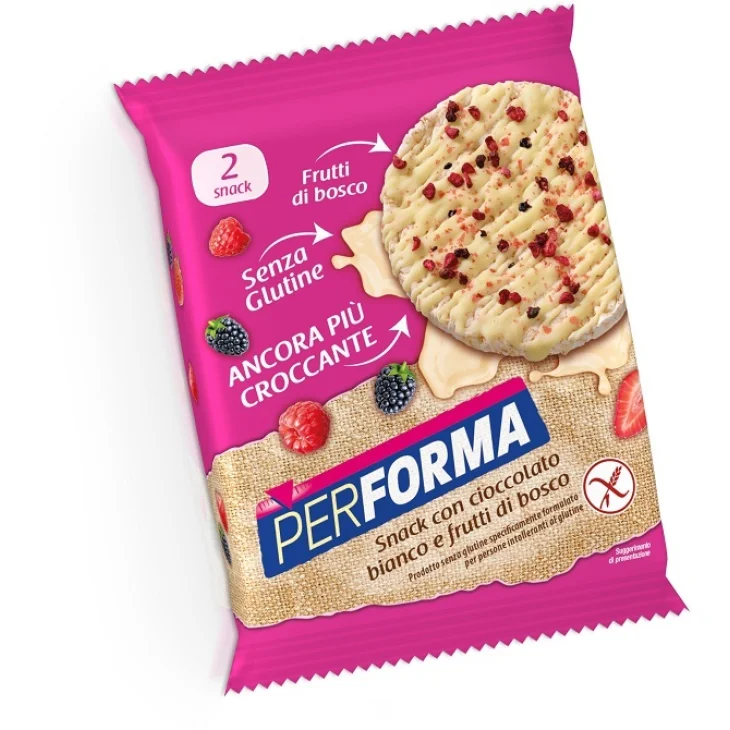 Pesoforma Performa Gallette Cioccolato Bianco e Frutti di Bosco Snack 33 g