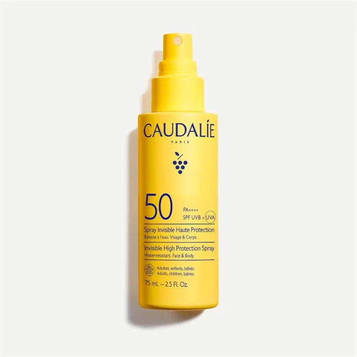 Caudalie Spray Invisibile Alta Protezione SPF50 per Viso e Corpo 75 ml