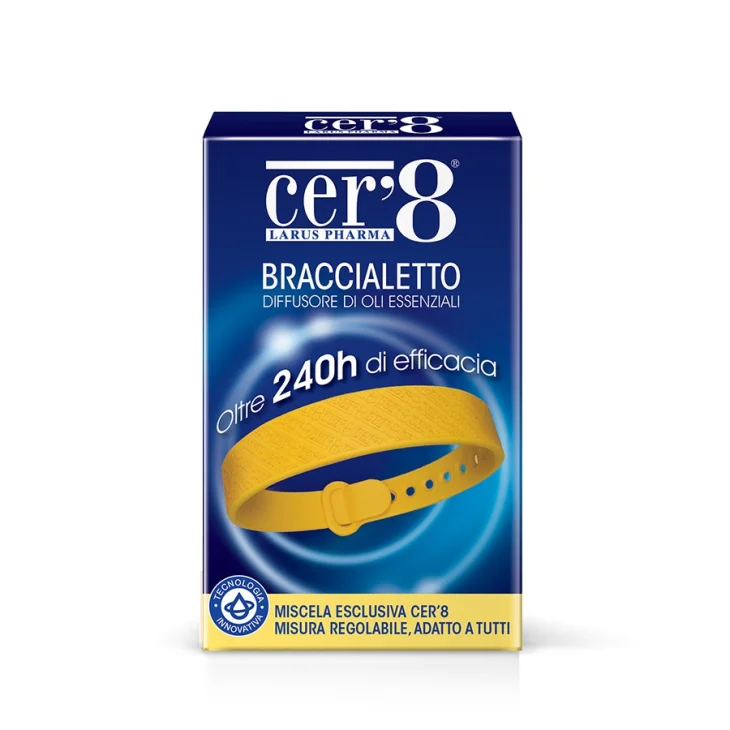 Cer'8 Naufree Braccialetto Diffusore di Oli Essenziali Antizanzare 1 pezzo