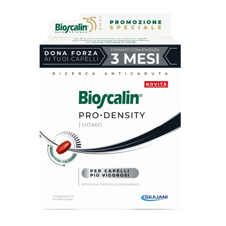 Bioscalin Pro Density Uomo Integratore Anticaduta Capelli Trattamento 3 mesi 90 compresse Offerta Speciale Bioscalin Pro Density Uomo Integratore Anticaduta Capelli Trattamento 3 mesi 90 compresse Offerta Speciale