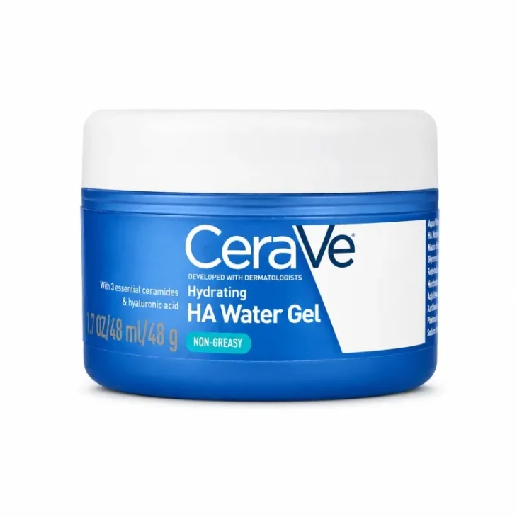 CeraVe HA Water Gel Acqua Gel Idratante per Viso e Collo 48g