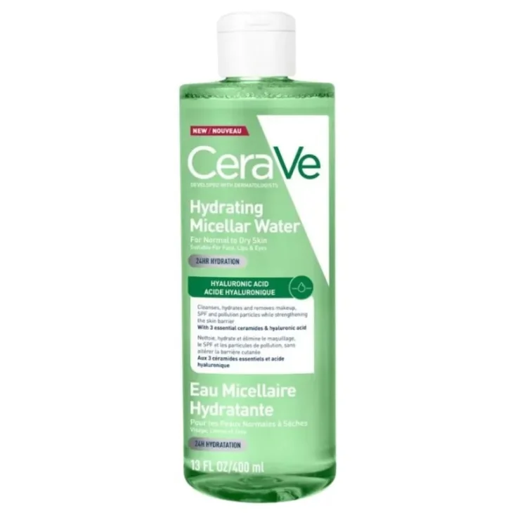 CeraVe Acqua Micellare Idratante per Detersione e Rimozione Trucco 400 ml
