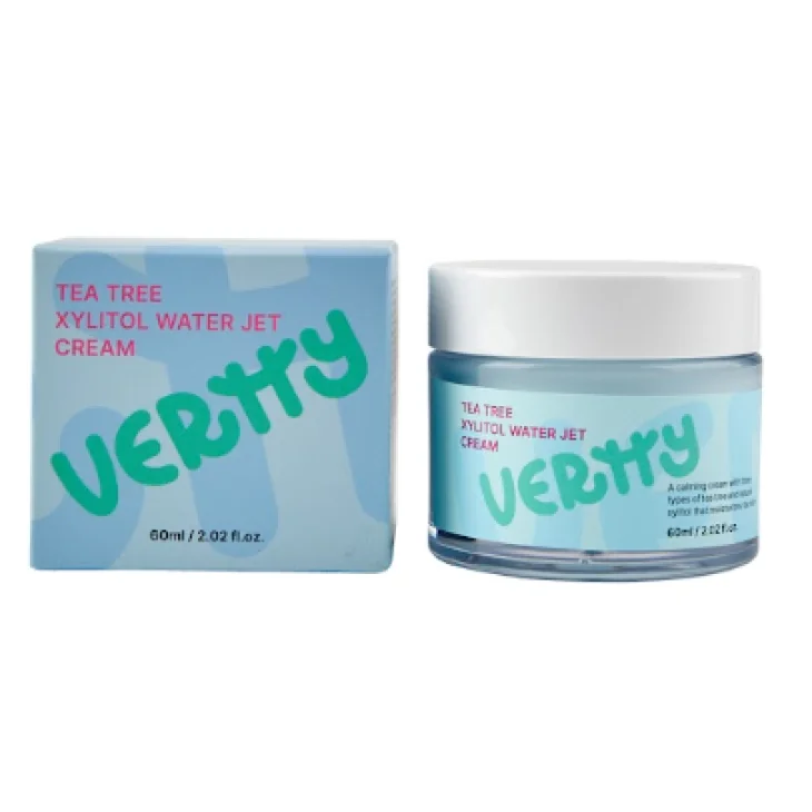 Vertty Tea Tree Xylitol Water Jet Cream Crema Viso Idratante e Riequilibrante 60 ml