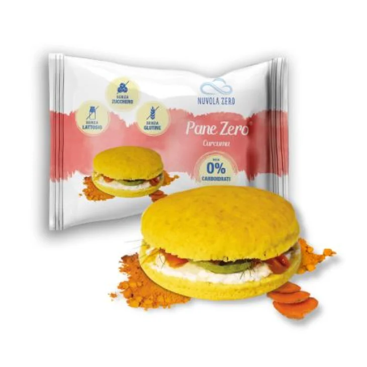 Nuvola Zero Pane Zero Curcuma Senza Glutine Ricco di Fibre e Proteine 47 g