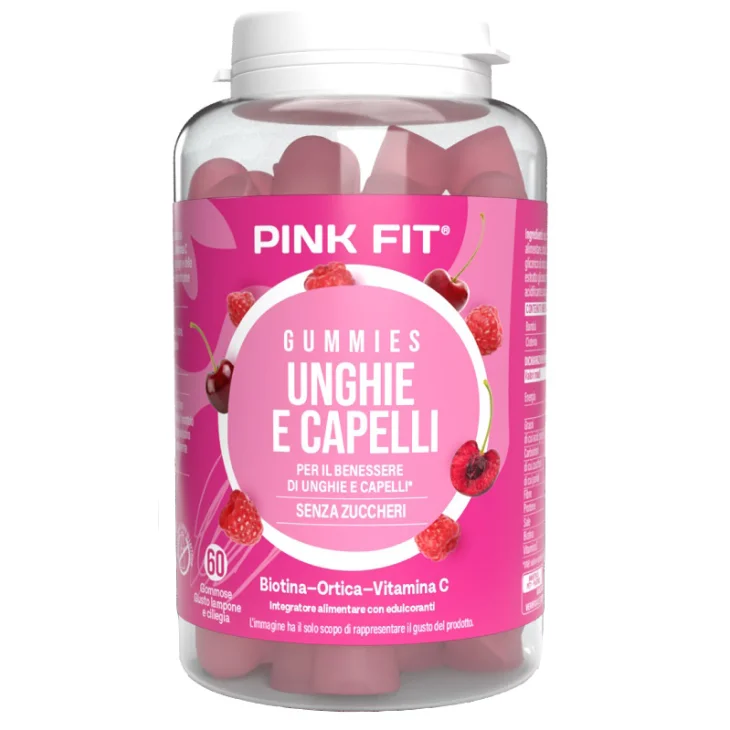 ProAction Pink Fit Unghie e Capelli con Biotina 60 Gommose