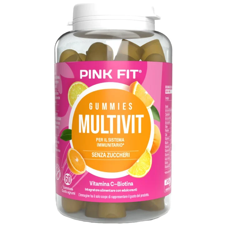 ProAction Pink Fit Multivit Multivitaminico 60 Gommose
