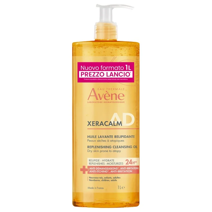 Av&egrave;ne Xeracalm AD Olio Detergente Liporestitutivo per Pelle Secca 1 L Prezzo Speciale