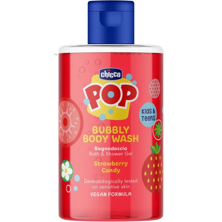 Chicco Pop Bagnodoccia per Bambini Profumo Fragola 300 ml