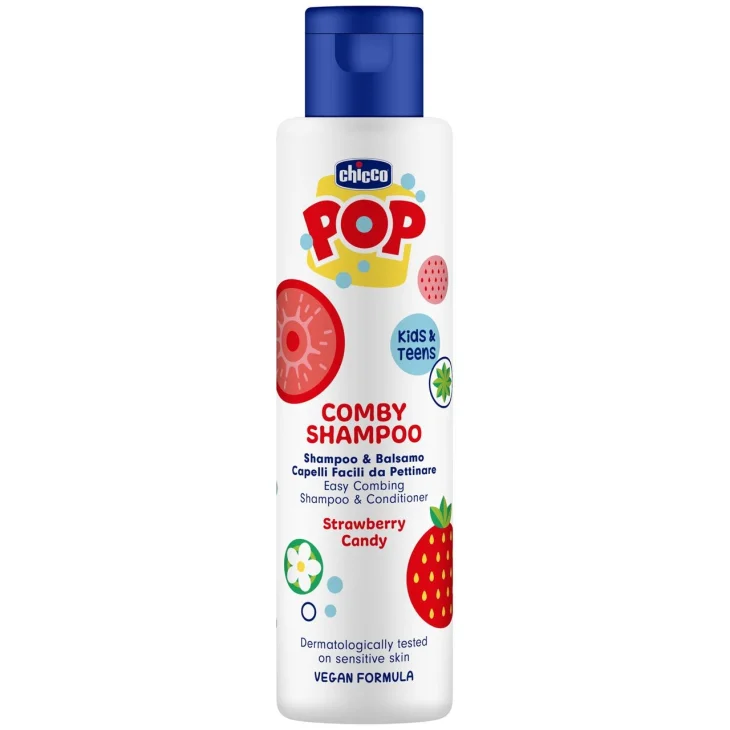 Chicco Pop Shampoo e Balsamo per Bambini Fragranza Fragola 250 ml
