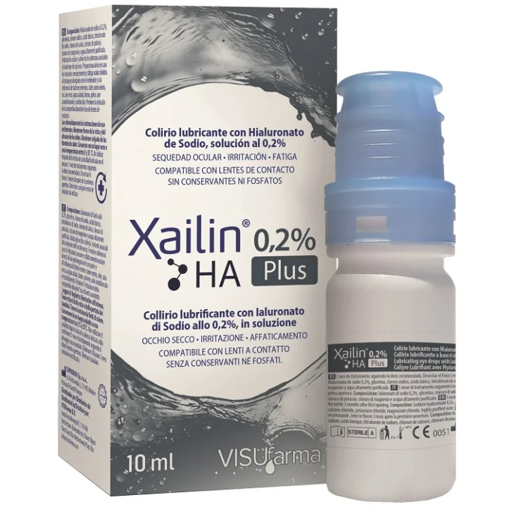 XAILIN PLUS 0,2% HA Collirio Lubrificante per Occhio Secco e Irritato 10 ml