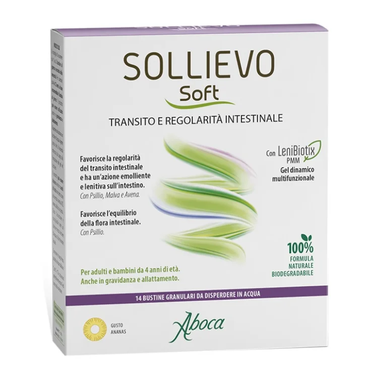 Aboca Sollievo Soft per Stitichezza e Transito Intestinale 14 Bustine