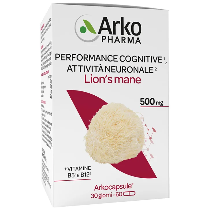 Arkocapsule Lion's Mane per Memoria e Concentrazione 60 Capsule