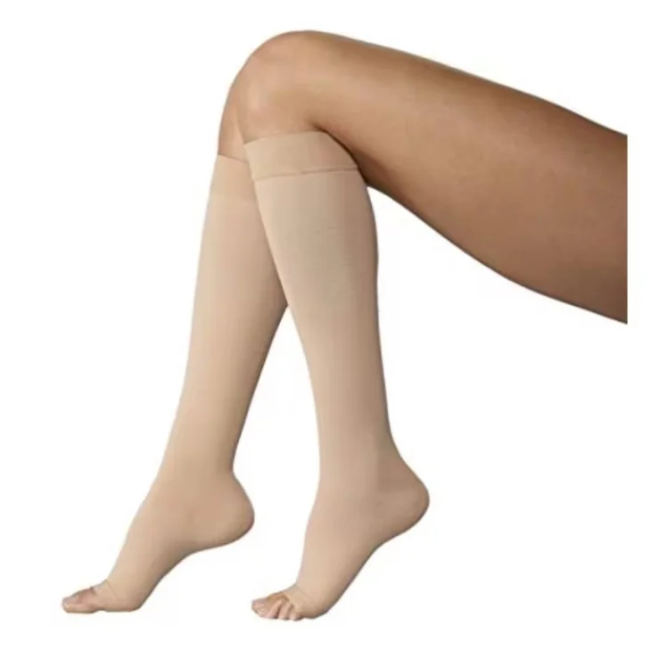 Varisan Gambaletto Corto Ether&eacute; 15-20 mmHg Punta Aperta Colore Cipria Taglia 2