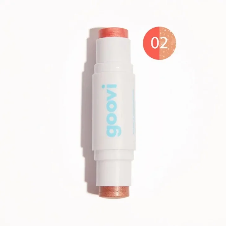 Goovi Stick Duo Blush & Illuminante Colore 02 Pearly Sun Kiss 1 Pezzo