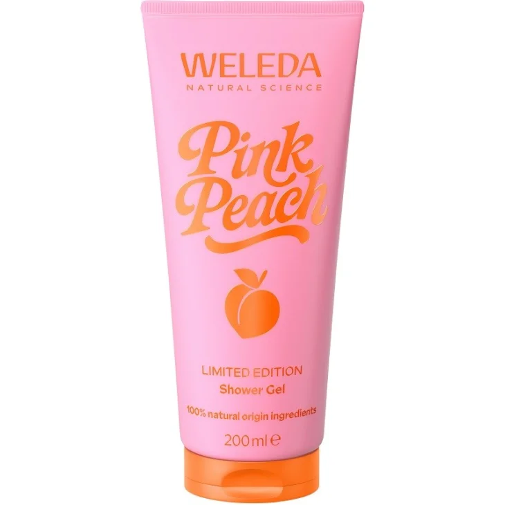 Weleda Gel Doccia Rinfrescante alla Pesca Detergente Delicato e Rinfrescante per Pelle Morbida 200 ml