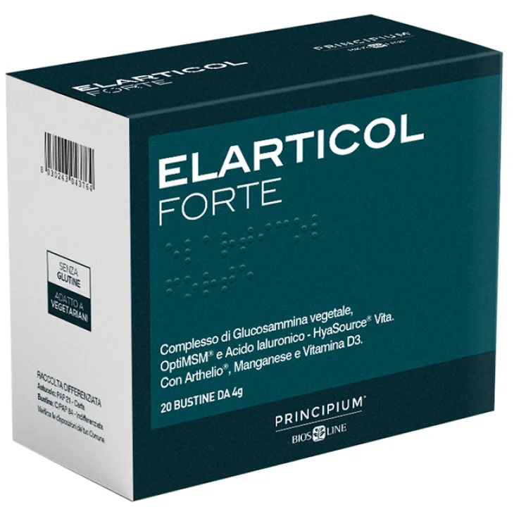 Principium Elarticol Forte Integratore per il Benessere della Cartilagine 20 Bustine