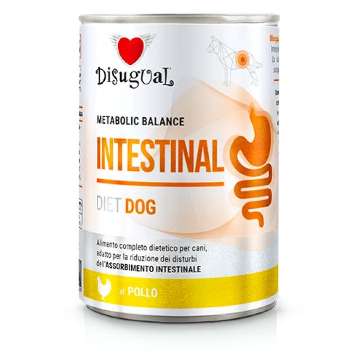 Disugual Dog Intestinal Alimento Completo per Cani Gusto Pollo 400 g