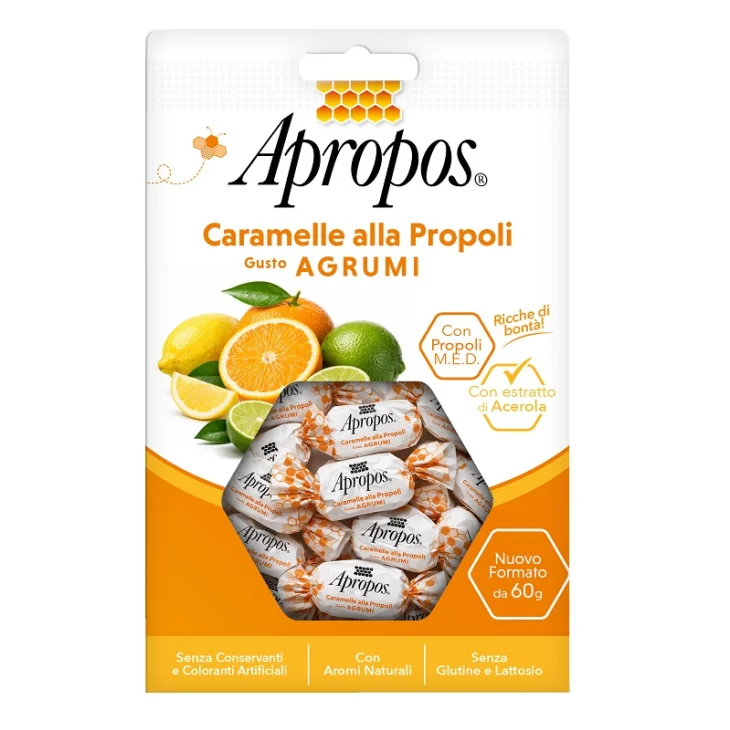 Apropos Caramelle Propoli Agrumi Caramelle alla Propoli Gusto Agrumi 60 g
