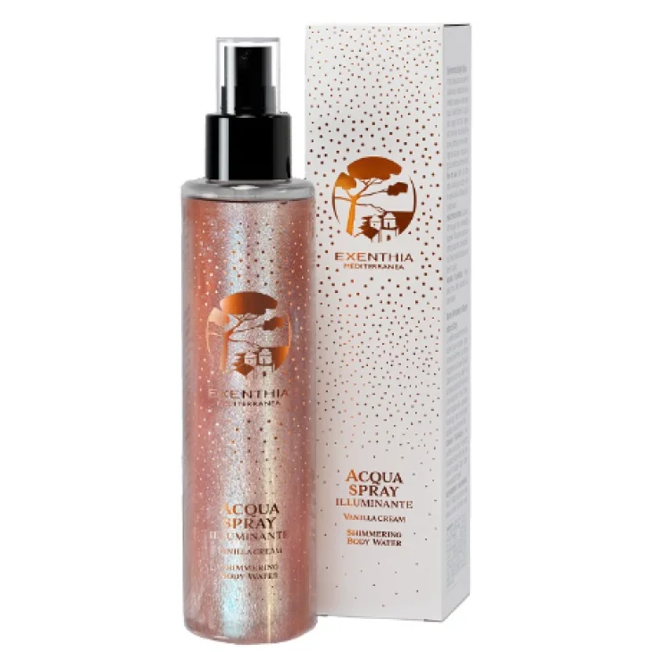 Exenthia Mediterranea Vanilla Cream Acqua Corpo Shimmer Spray Illuminante con Fragranza alla Vaniglia e Caramello 150 ml Exenthia Mediterranea Vanilla Cream Acqua Corpo Shimmer Spray Illuminante con Fragranza alla Vaniglia e Caramello 150 ml