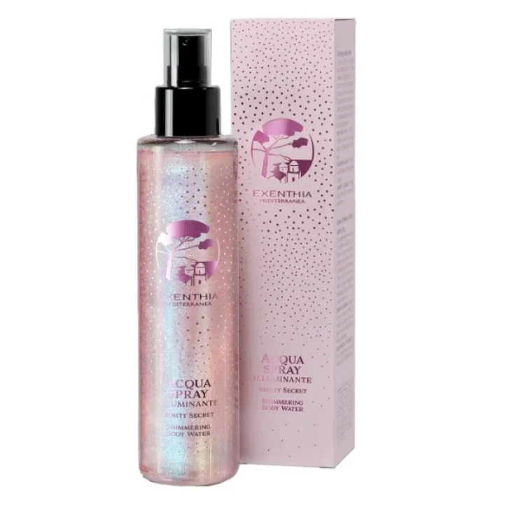 Exenthia Mediterranea Vanity Secret Acqua Corpo Shimmer Spray Illuminante con Fragranza ai Fiori di Magnolia e Fava Tonka 150 ml Exenthia Mediterranea Vanity Secret Acqua Corpo Shimmer Spray Illuminante con Fragranza ai Fiori di Magnolia e Fava Tonka 150 ml