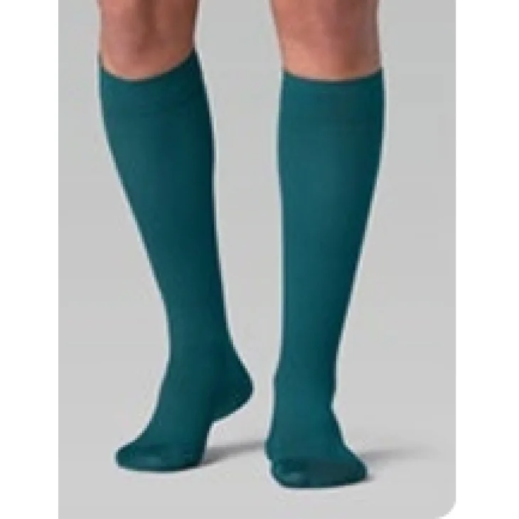 Varisan Seta 15-20 MMHG Gambaletto Corto Calza Compressiva AD Punta Chiusa Colore Blu Taglia 4