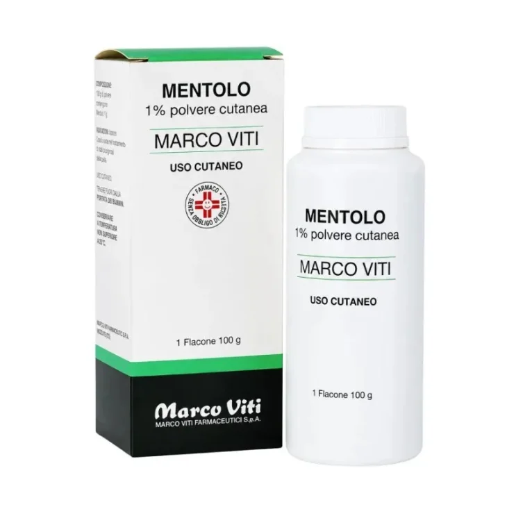 Marco Viti Polvere Fine Mentolo 1% per il Benessere della Pelle 100 g