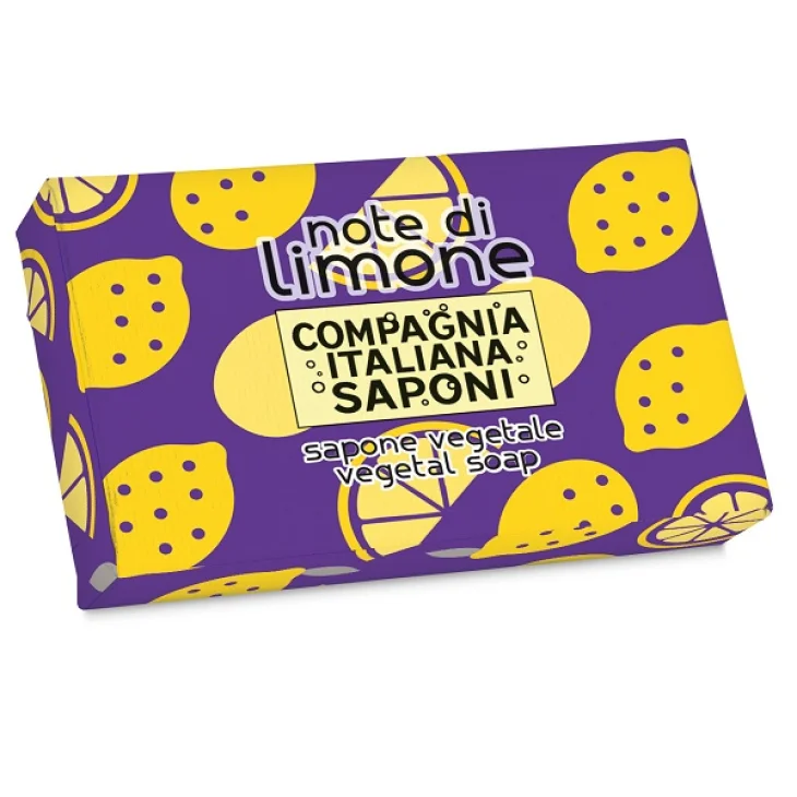 Compagnia Italiana Saponi Sapone Vegetale Note di Limone per Mani e Corpo 80 g