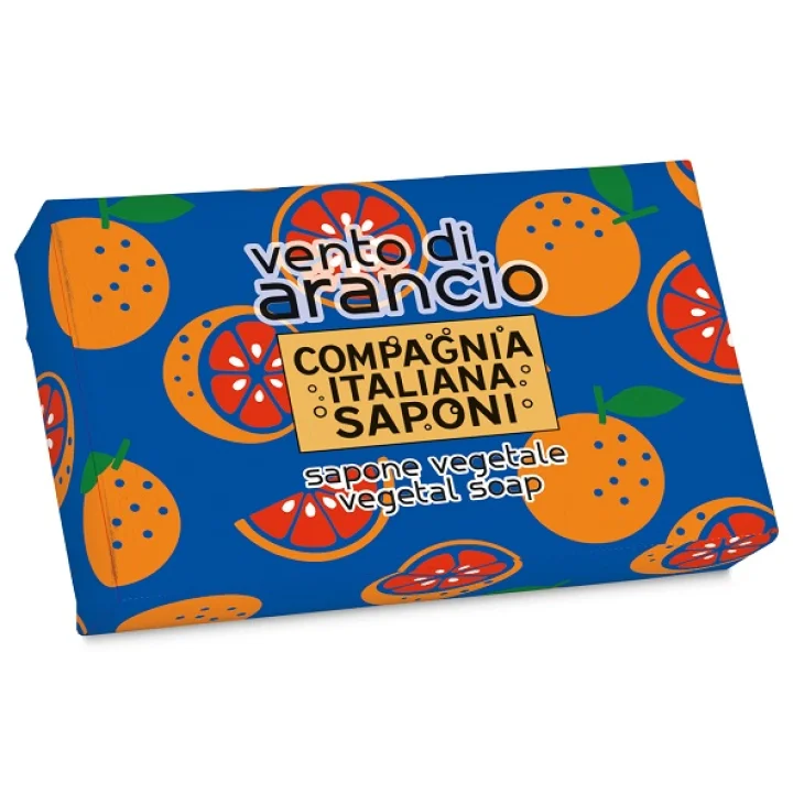 Compagnia Italiana Saponi Sapone Vegetale Vento di Arancio per Mani e Corpo 80 g