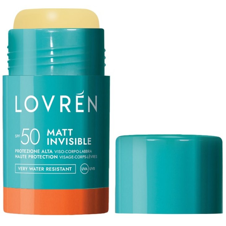 Lovren Sun Stick Solare Viso Matt Invisible Protezione Alta SPF50+ 15 g