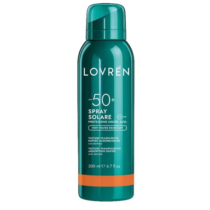 Lovren Spray Solare Invisibile Viso e Corpo Alta Protezione SPF50+ 200 ml
