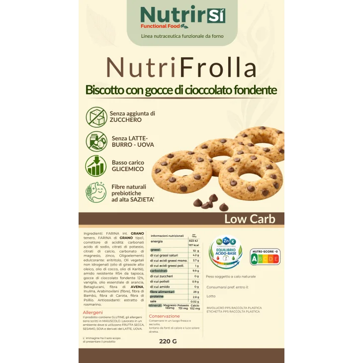 NUTRIFROLLA GOCCE CIOCC 220GR