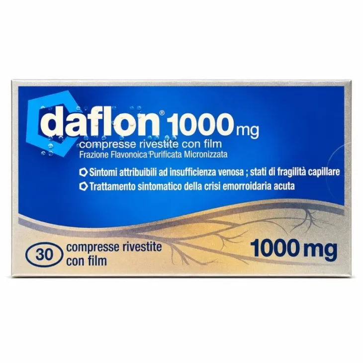 Daflon 1000mg per Insufficienza Venosa ed Emorroidi 30 Compresse Rivestite Daflon 1000mg per Insufficienza Venosa ed Emorroidi 30 Compresse Rivestite
