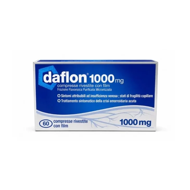 Daflon 1000mg per Insufficienza Venosa ed Emorroidi 60 Compresse Rivestite Daflon 1000mg per Insufficienza Venosa ed Emorroidi 60 Compresse Rivestite