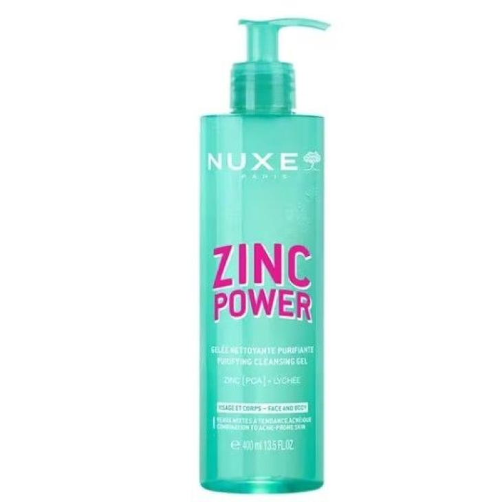 Nuxe Zinc Power Gel Detergente Purificante Viso 400 ml
