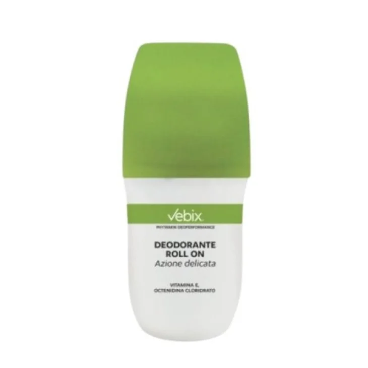 Vebix Deo Deodorante Roll On Delicato per Sudorazione Normale 50 ml