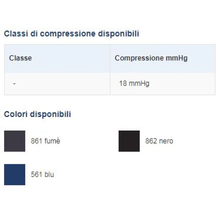 Varisan Lui 18 mmHg Gambaletto AD PC in Cotone Colore Fum&egrave; Taglia 3