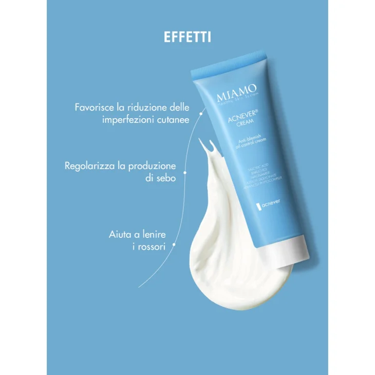 Miamo Acnever Cream Crema Viso Anti Imperfezioni 50 ml
