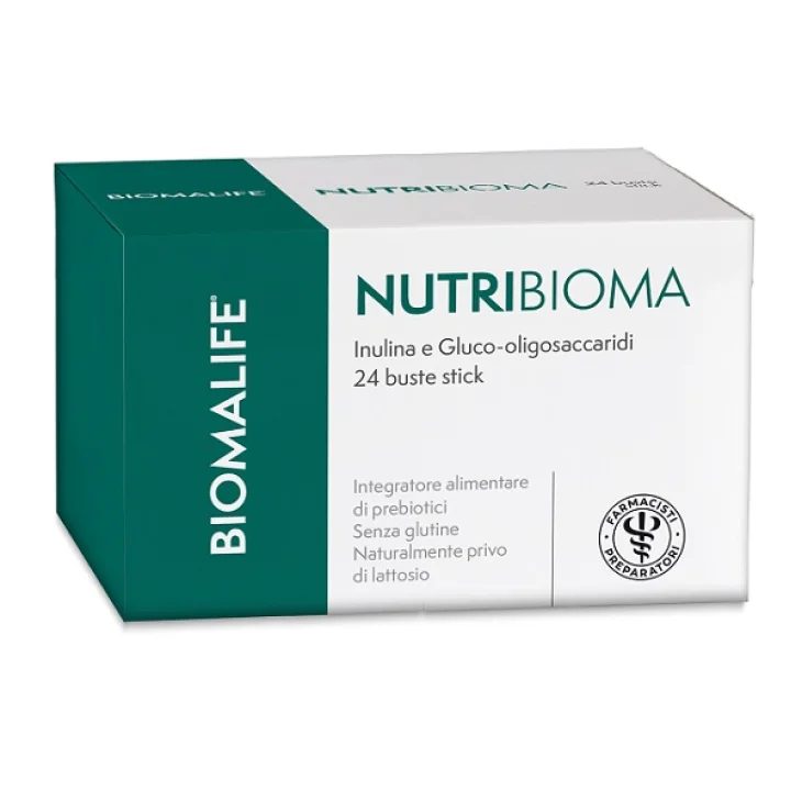Biomalife Nutri Bioma Integratore Probiotico per Equilibrio Flora Batterica Intestinale 24 Bustine
