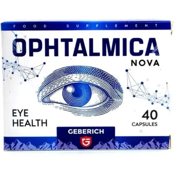 Geberich Ophtalmica Integratore Alimentare per la Vista 40 Capsule Geberich Ophtalmica Integratore Alimentare per la Vista 40 Capsule