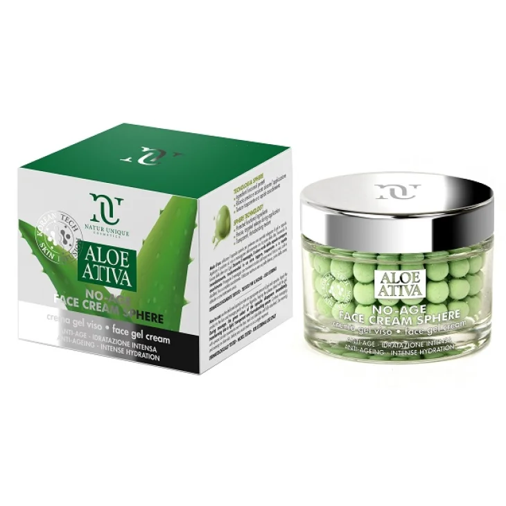 Natur Unique Aloe Attiva Crema Gel Viso in Sfere Anti Age Idratazione Intensa 50 g