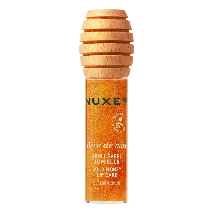 Nuxe R&ecirc;ve de Miel Gold Honey Lip Care Trattamento Labbra al Miele Dorato 10 ml