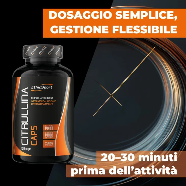 EtichSport Citrullina Malato 2:1 di alta qualit&agrave; 120 capsule