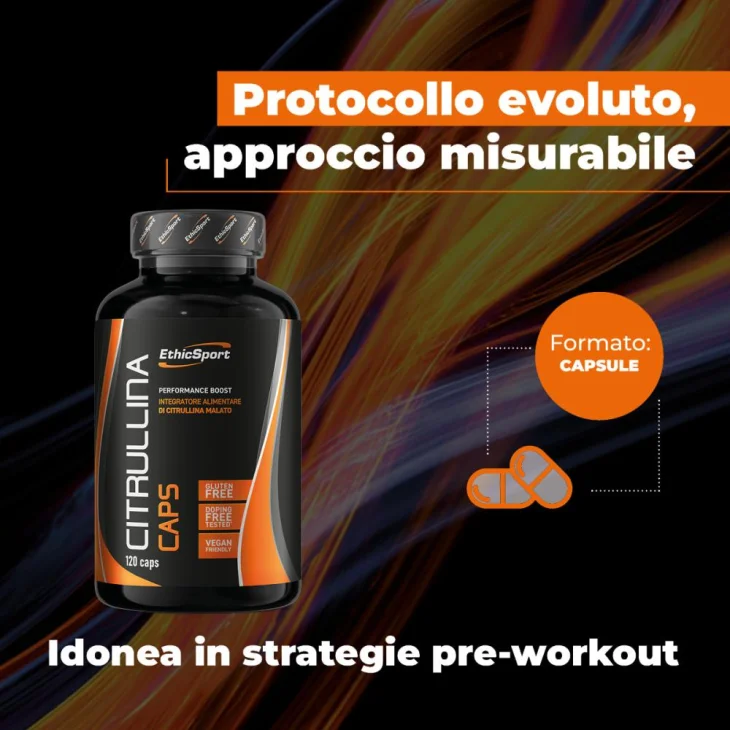 EtichSport Citrullina Malato 2:1 di alta qualit&agrave; 120 capsule