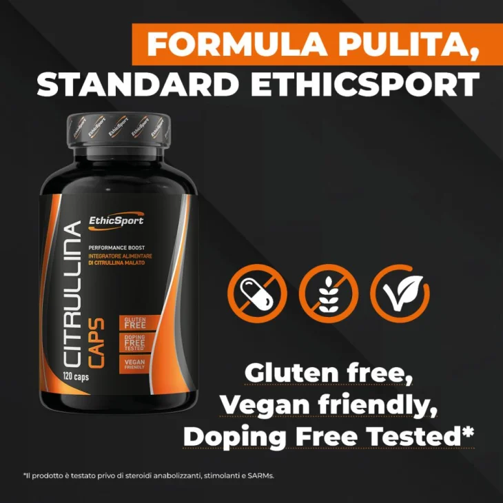 EtichSport Citrullina Malato 2:1 di alta qualit&agrave; 120 capsule