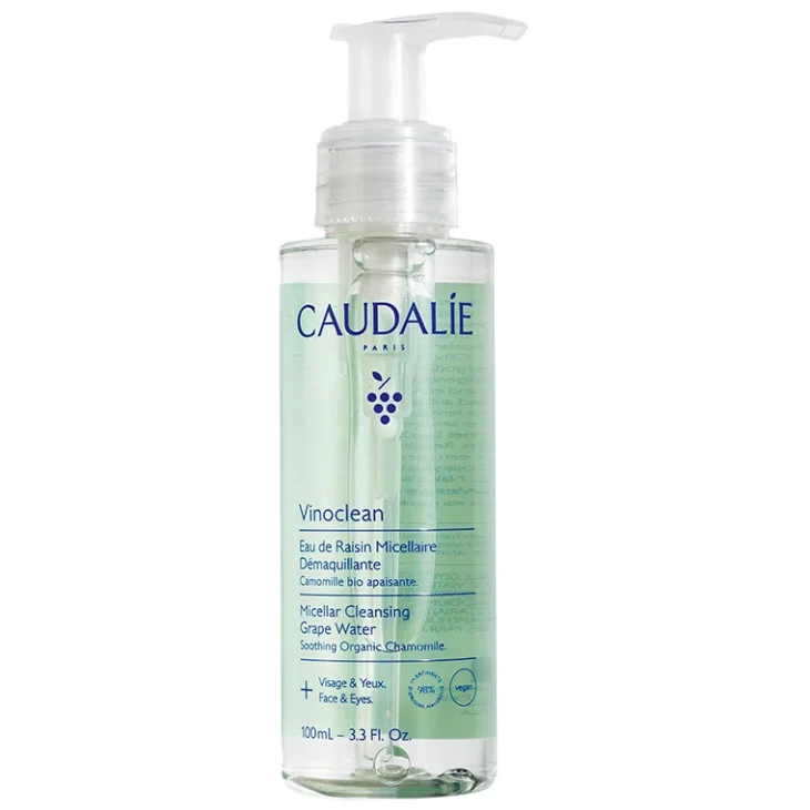 Caudalie Vinoclean Acqua d'Uva Micellare Struccante Detergente Viso e Occhi 100 ml