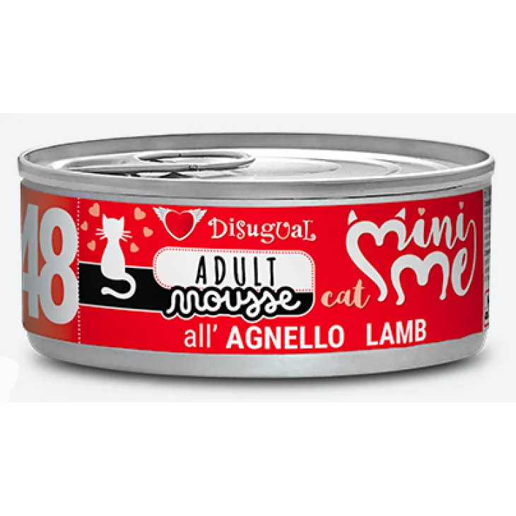 Disugual MiniMe Adult Mousse Gatto Agnello Alimento Umido Completo 85 g
